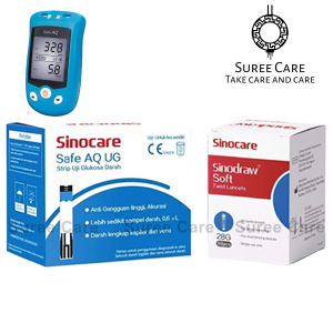 แผ่นตรวจยูริก น้ำตาล SinoCare Safe AQ UG สำหรับ เครื่องวัดระดับน้ำตาล Safe AQ UG เท่านั้น