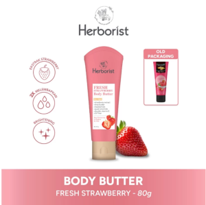 Herborist Body Butter 80gr Dengan Niacinamide Double Vitamin E Melembapkan Tubuh Mencerahkan Kulit