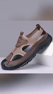 MenS Summer New Hollow Soft Sole Breathable Outdoor Casual Shoes Beach Shoes Large Size Sandals