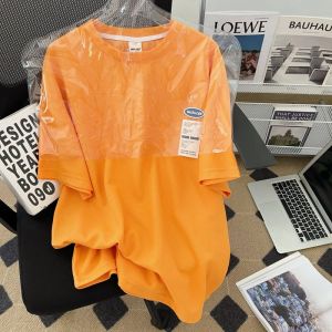 Veidoo Baju T Shirt Lelaki Wear Waffle T-Shirt men couple set tshirt shorts pants men Korean Trend Casual Simple all-match Loose Short Sleeve T-Shirt