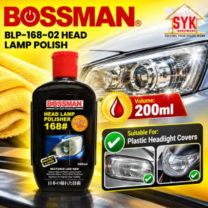 SYK Bossman BLP-168-02 Head Lamp Polish Cleaner Car Head Light Polishing Pengilat Lampu Kereta 200ml