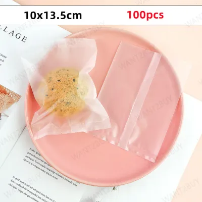 100pcs Candy Cookie Clear Opp Plastic Bag Packaging Birthday Party Door Gift Self Adhesive Plastik Beg Berpelekat 透明饼干袋