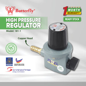 【SIRIM】BUTTERFLY 181-1 HPG GAS REGULATOR FOR HIGH PRESSURE STOVE COOKER BURNER KEPALA DAPUR TEKANAN TINGGI GOLDEN FUJI MILUX