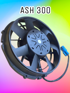 ASH 300w Brushless Aux Fan 12 inches High Speed Fan PUSH AIRFLOW Car Aircon parts 3500rpm up to 3000 CFM like spal
