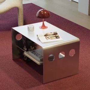 Sacesr Industrial Coffee Tables Modern Simple Stainless Steel Coffee Tables Two Tier Storage Rack Tea Table Study Room Furniture 2Z5B1