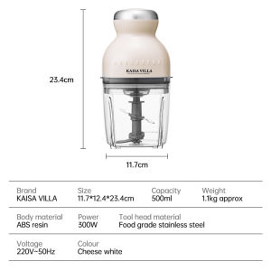 Kaisa Villa meat grinder electric 2L food processor chopper electric grinder blender Meat Grinder