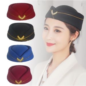 1 PCS Flight Attendant Hat: A Stylish & Durable Fashion Accessory