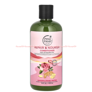 Petal Fresh 475ml Repair Nourish Shampoo Conditioner Ginger Rose Water Sampo Kondisioner Jahe Memperbaiki Menguatkan Rambut