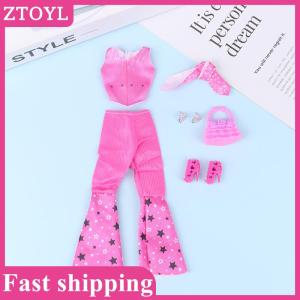 ZTOYL💝 Fashion Coat Cotton Jacket Winter Dress Long Clothes Fur Coat Doll Accessories Toys