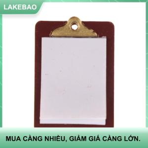 【LAKEBAO】 Mini Dollhouse thu nhỏ phụ kiện hợp kim clipboard với giấy thật kèm theo