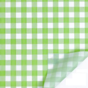 20 Lembar Flower Wrapping Cellophane Motif Gingham Plaid Square Kotak Kotak Kertas Buket Bunga KB6003