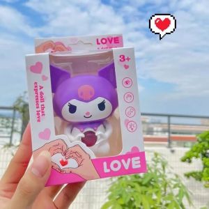 I LOVE YOU Sanrio LED Light versi suara audio Kuromi My Melody Cinnamonroll Lamp Figure LED Light Night Lamp Mainan