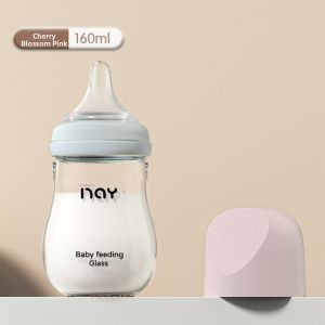 Glass Baby Bottle Anti-flatulence 80/160ML Infant Milk Bottle Silicone Nipple Food Grade Newborn Feeding Bottle Toddler2026