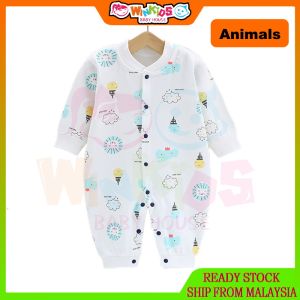 Winkids Baju Bayi Baby Rompers Newborn Long Sleeve Baby Clothing