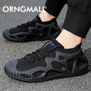 ORNGMALL Lưới Giày Cho Nam Giới Mùa Hè Chất Lượng Cao Sneakers Slip-On Breathable Đen Tập Thể Dục Thời Trang Giản Dị Ánh Sáng Đi Bộ Phù Hợp Cho Cuộc Sống Hàng Ngày Và Thể Thao Cộng Với Kích Thước 35-46