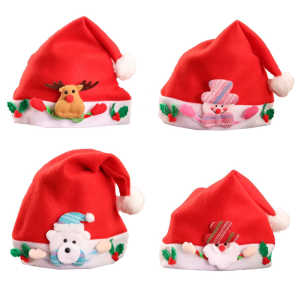 Fashionable Santa Hats Knitted Christmas Hats Soft Comfortable Durability Hats for School Activity