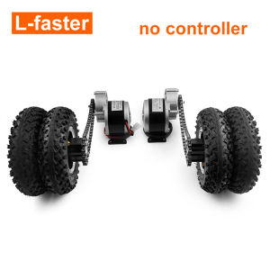 Dual Drive Electric Cart Conversion Kit mudah dibawa 200kg 8 inci roda Set untuk DIY elektrik tarik Barrow troli kapasiti 400lbs