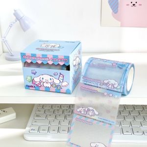 Sanrio New Kuromi My Melody Cinnamoroll Sticky Notes Transparent Frosted Paste Student Boxed Notes Message Paper Anime Cartoon