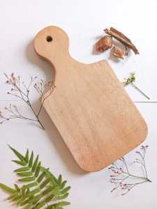 Talenan Kayu Mahoni 26x15 Tatakan Pemotong Sayur Perlengkapan Dapur Aesthetic