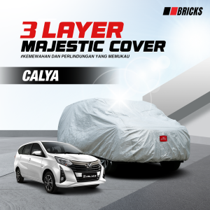 3 Layer Cover CALYA Sarung Mobil Outdoor Anti UV & Waterproof BRICKS