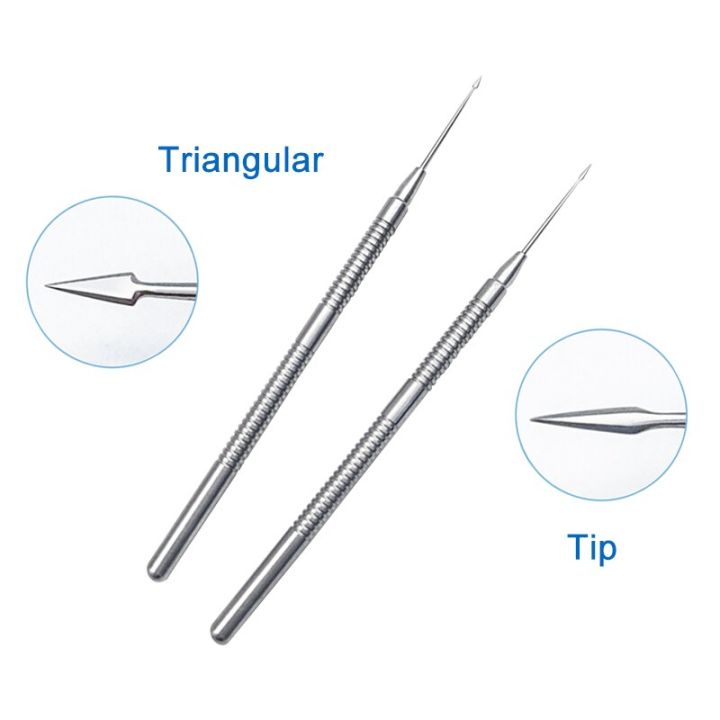 Stainless Steel Corneal Foreign Body Needle Corneal Spatula Puncture ...