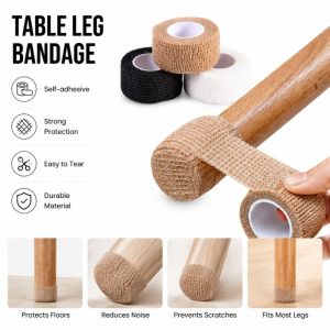 Self Adhesive Furniture Leg Pads Anti‑Slip Shock Absorbing Chair Table Floor Protector Leg Socks