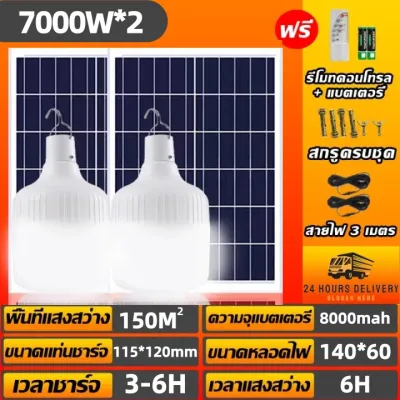 ไฟโซล่าเซลล์ หลอดไฟโซล่าเซลล์ 250000W โซล่าเซลล์ 1 บวก 1 Solar Bulb หลอดไฟโซลาเซล์ solar cell หลอดไฟโซล่าเซล ไฟ ถนน โซล่าเซล ไฟโซล่าเซล ไฟภายนอกอาคาร กลม แสงสีขาว 0ค่าไฟฟ้า เปิดไฟอัตโนมัติในเวลากลางคืน