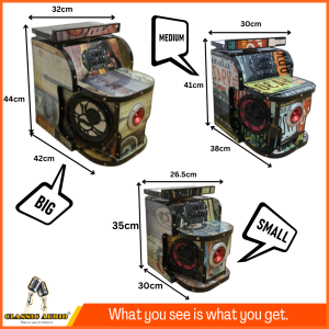 New Model CLASSIC AUDIO Mini Videoke Machine LARGE size (Assorted Design) Super Heavy Duty Karaoke Set (w/o TV) For Outdoor/Indoor Party With Platinum wired Microphone +USB Super High Performance(100% Original)