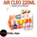 Air Cleo 220ML Air Mineral Mini Cleo Air Putih Botol Mini. 