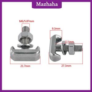 Mazhaha สกรูตัวทีสำหรับเชื่อมต่อขั้วแบตเตอรี่ M6สแตนเลสขั้วต่อแบตเตอรี่ขั้วต่อแบตเตอรี่