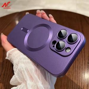 Liquid Silicone Camera Protector for Magsafe Cases for iPhone 12 13 14 15 16 Pro Max Plus Magnetic Charging Cover for iPhone 16