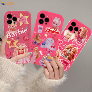 (Lokal Ready) Casesummer Casing hp iPhone 11 12 14 13 12 Pro Max XR 7Plus iPhone 15 Pro Max X XS Max 6s 7 8 6 Plus SE 2020 Barbie model kombinasi aksesori boneka fashion creative silicone phone case