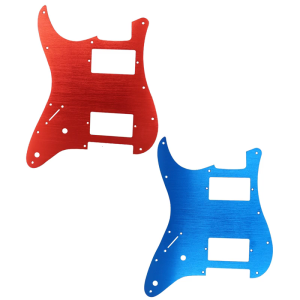 Aluminum HH Humbucker Pickguard Front Cover Plate for Electric Guitars 11 Pre Drilled Screw Holes Heat Stable Materials