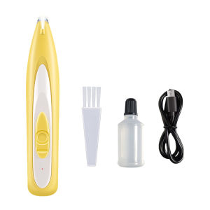 HamshMoc Professional Pet Foot Shaver Electric Led Light Cats Dogs Foot Trimmer Deep Cleaning USB Charging Low Noise Pet Grooming Tools