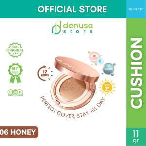 SKINTIFIC Cover All Perfect Cushion SPF35 PA++++ Foundation Primer Concealer Make Up Refill Gold
