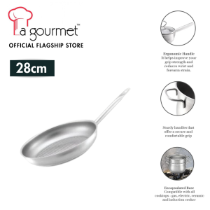 La gourmet Classic 28cm Stainless Steel Frypan
