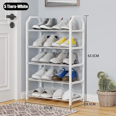 Rak Kasut Murah 4/5 Tiers Shoes Rack Shoe Shelf Indoor Outdoor Shoes Storage Organizer Simple Multi-Layers Space Saving