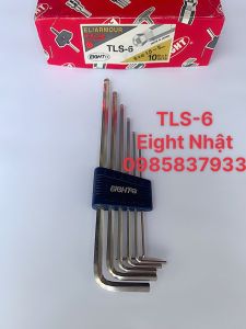 [Freeship+ quà tặng 19k] Bộ lục giác 6 chiếc đầu bi dài 1.5-5 mm TLS-6 Eight Nhật tại Máy cầm tay NTT chất lượng thế giới vặn ốc lục giác chìm