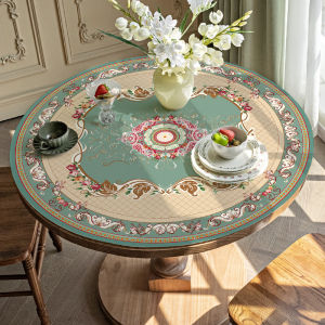 Taplak Meja Bulat Kulit Anti Air/Alas Meja Bulat Tanpa Cuci/Taplak Meja Makan Bundar Anti Air Tahan Minyak Anti Slip Tahan Panas/Alas Meja/Taplak Meja/Taplak Meja Tamu/Taplak Meja Makan/Taplak Meja Makan Anti Air/Taplak Meja Bulat Aesthetic