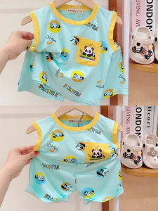 [9-17kg] Bộ thun lạnh ba lỗ Minky Mom in động vật cho bé trai bé gái