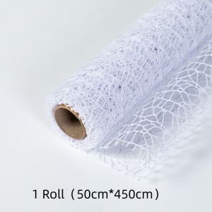 1 Roll Flower Wrapping Gauze 50cm*5Y Bouquet Floral Wrapping Net Paper Mothers Day Gift Wrapping