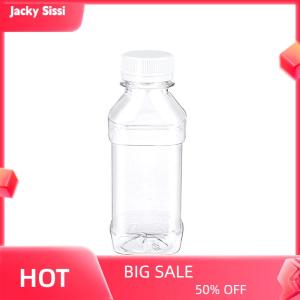 Jacky 10 20Pcs 100ml Clear Refillable Empty Bottles Plastic Leakproof Portable Juice Water Drink Containers Beverage Bottles