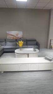 Coffee Table Slate Tea Table Retractable Large Small Round Living Room Household Oval