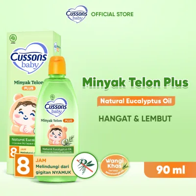 Cussons Baby Minyak Telon Plus Natural Eucalyptus Oil 90ml