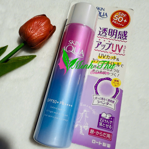 Xịt chống nắng Skin Aqua Tone Up UV SPF50+ PA++++ 70g nâng tone da bảo vệ da Nhật Bản