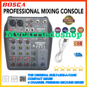 Bosca 4S Professional Mixing Console Mixer Audio Sound System 4 Channel M4 Audio Mixer Bluetooth/USB/MP3 Playback