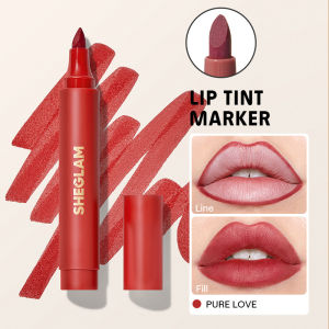 SHEGLAM Love Stained Lip Tint Marker Matte Non-Transfer Long-Lasting Lip Liner Contour Stain Lip Makeup