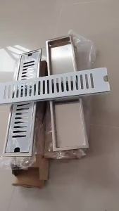 【FOJO】304 Stainless Steel Rectangular Floor Drain Strainer Drainer Thickening Anti Odor