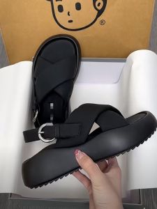 [Free Shipping] 2026 Summer Sandals Thick-Soled Casual New Roman Platform Beach Shoes WomenS Outdoor Summer Sandals Slippers