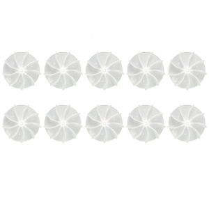 10 Pcs Mini Desk Replacement Fan Blade Plastic Small Power Hair Dryer Fan Leaves Motor Accessories